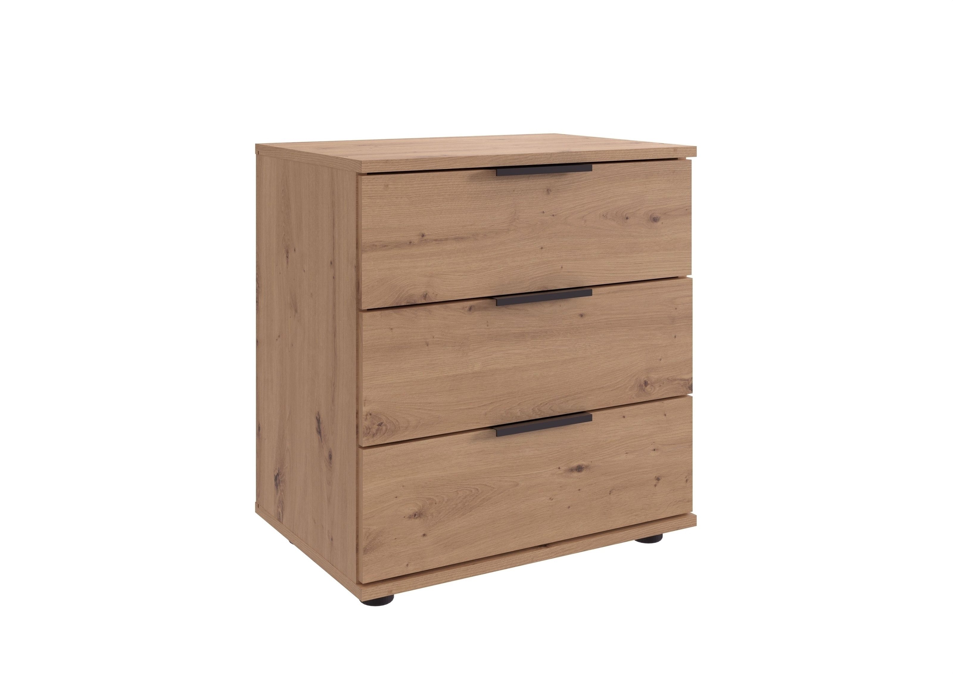 freiraum Nachtkommode NADJA, in ARTISAN EICHE NACHBILDUNG - 52x58x38cm (BxHxT)