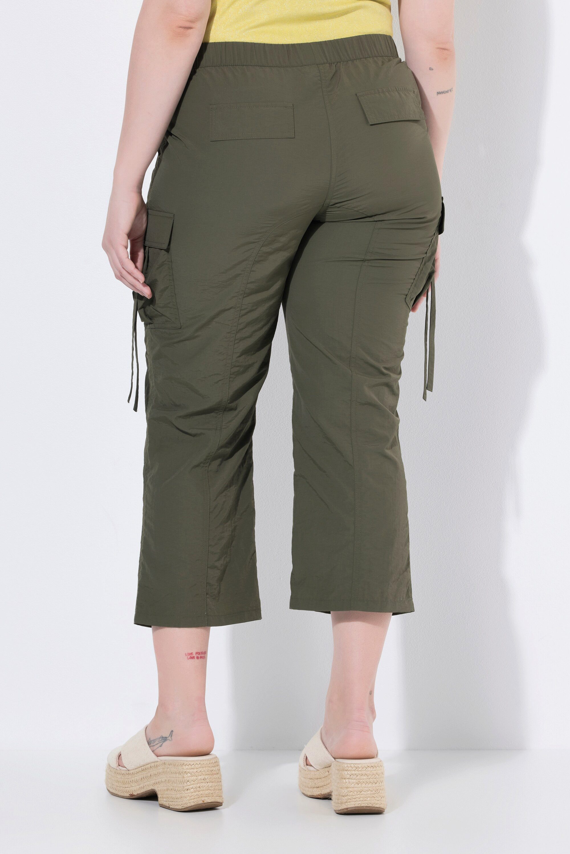 Ulla Popken Cargoshorts Cargohose Utility-Style Elastiklbund Cargotaschen