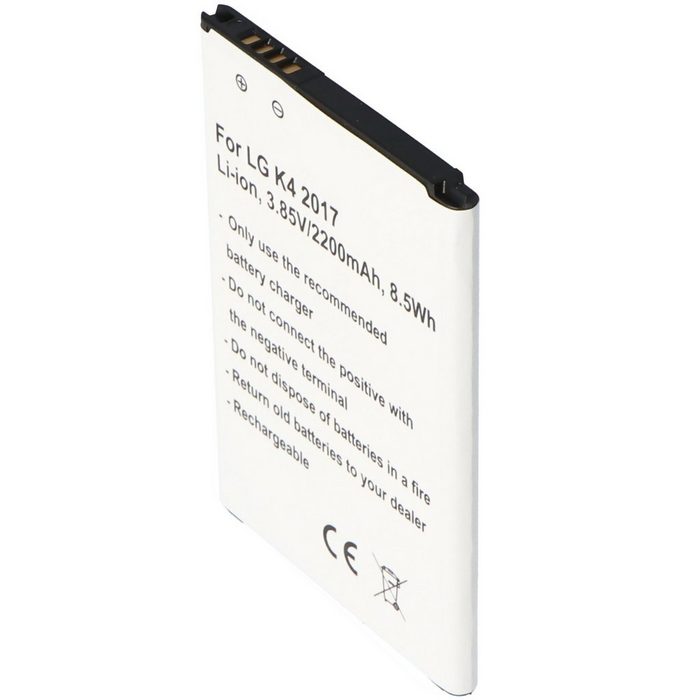 AccuCell Akku passend für LG K4 2017 Li-Ion 3 85V 2200mA Smartphone-Akku