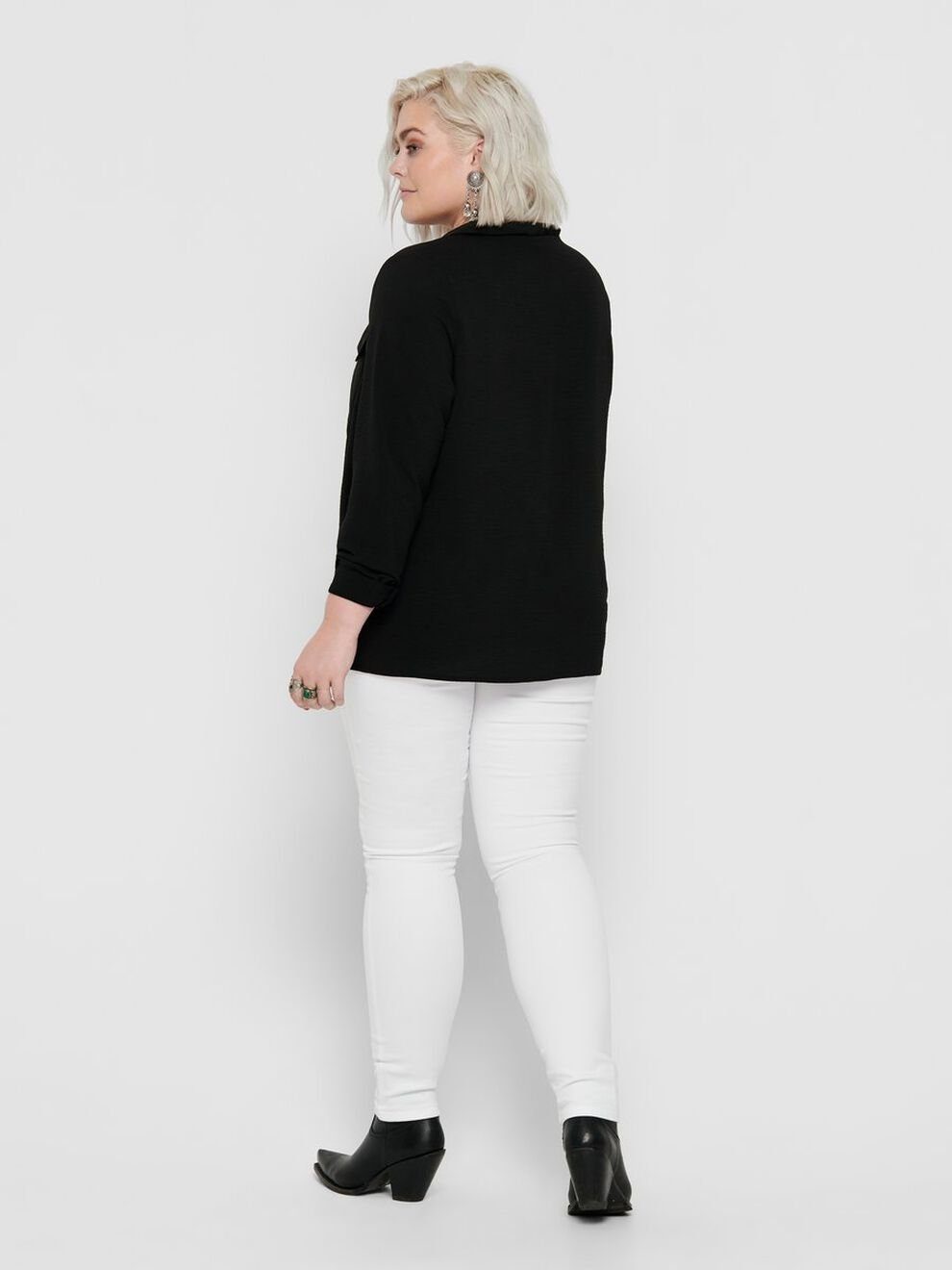 Jeans CARMAKOMA in Stretch ONLY Weiß Plus Skinny Skinny-fit-Jeans 3908 Size CARAUGUSTA Curvy Denim (1-tlg) Übergröße