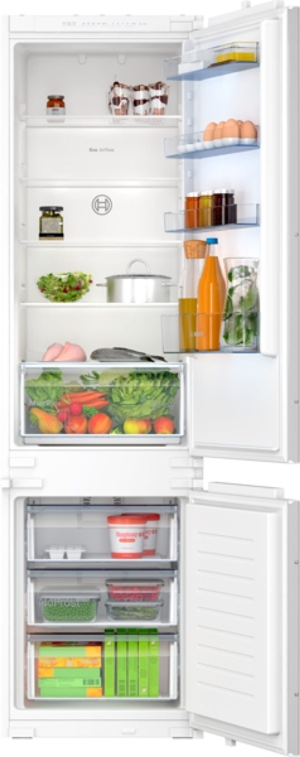 BOSCH Einbaukühlgefrierkombination 2 KIN96NSE0, 194 cm hoch, 54 cm breit