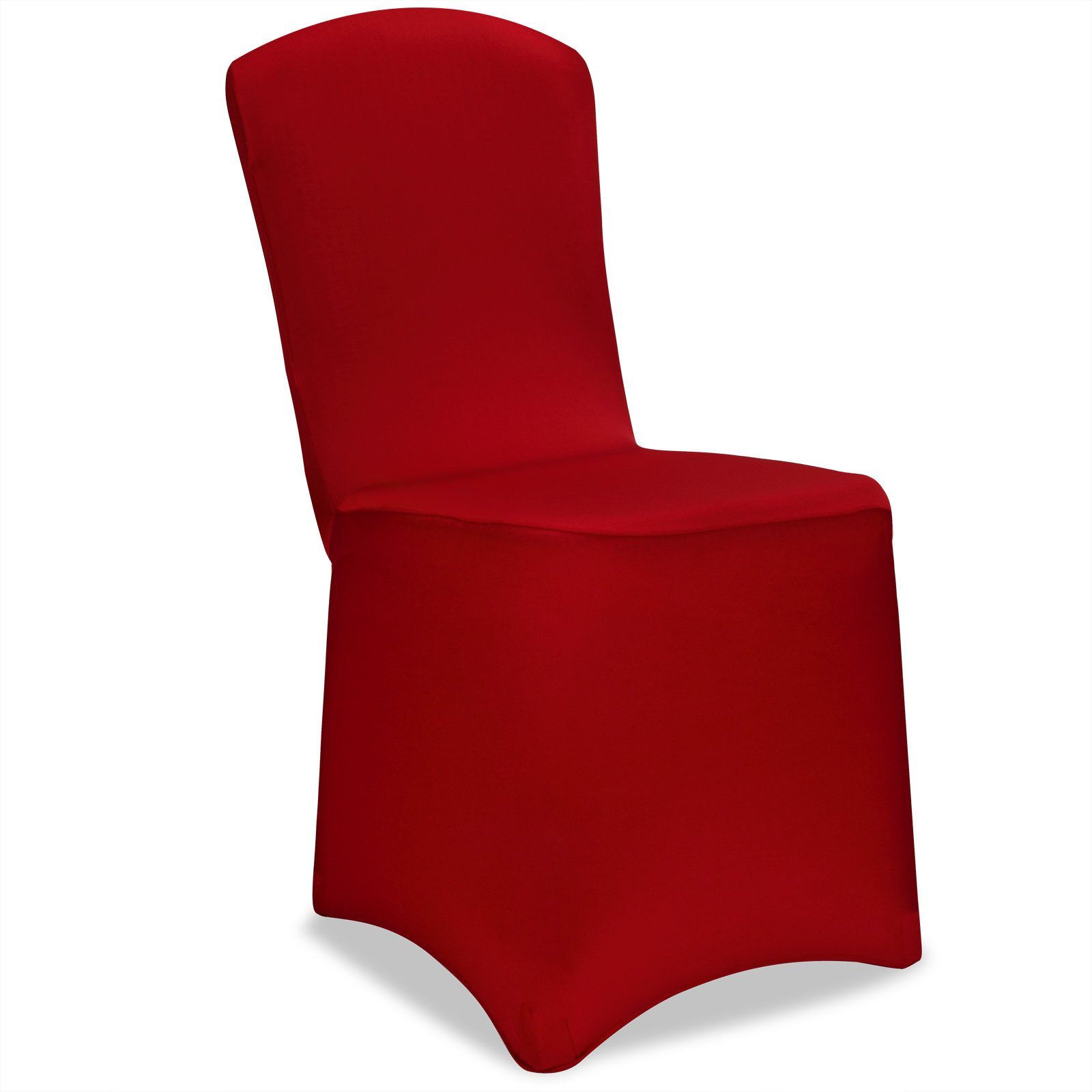 Detex Stuhlhusse, 4er Set Stretch Hussen für Stühle Bezug Stuhlüberwurf Weihnachten Rot