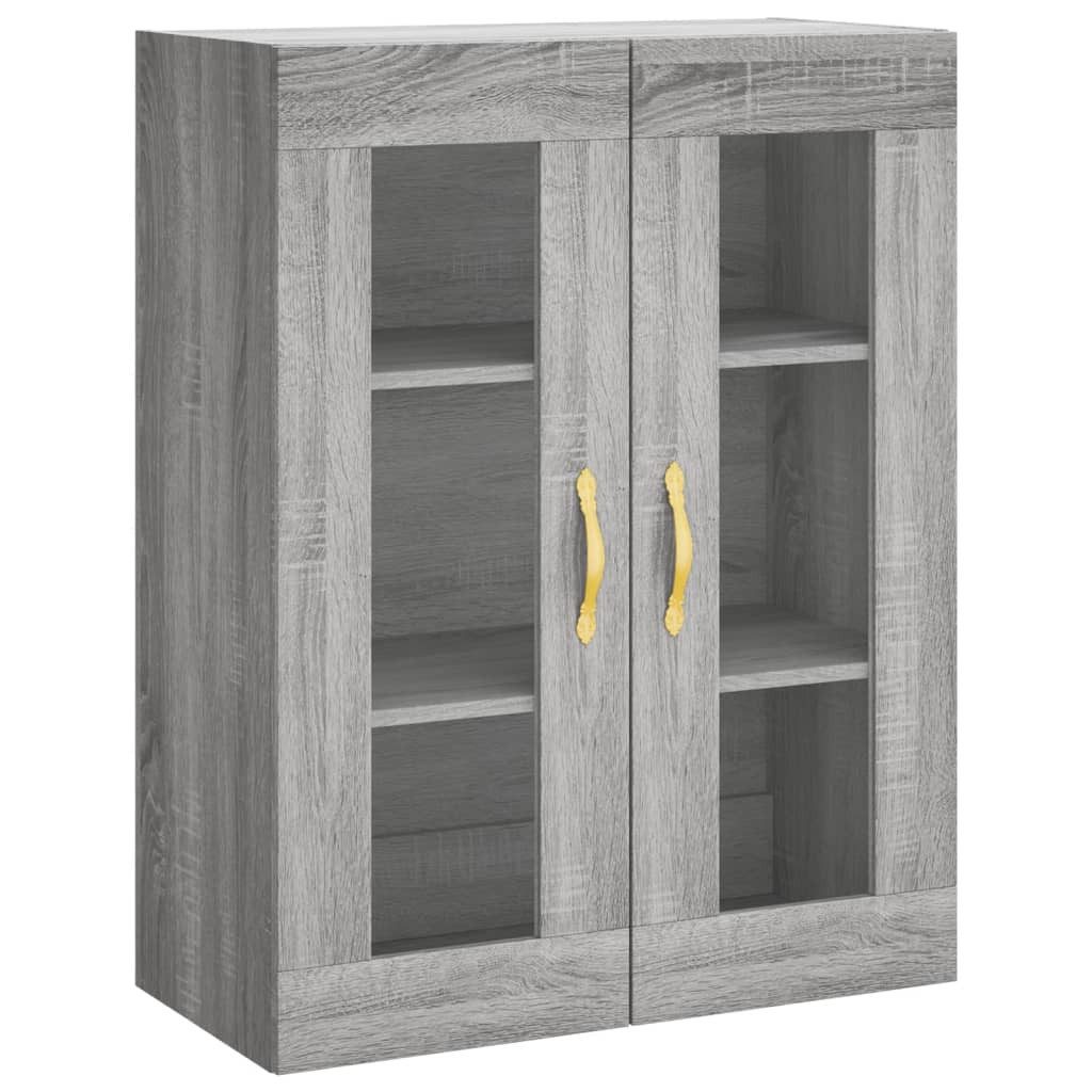 vidaXL Hängeschrank Wandschrank Grau Sonoma 69,5x34x90 cm (1-St)