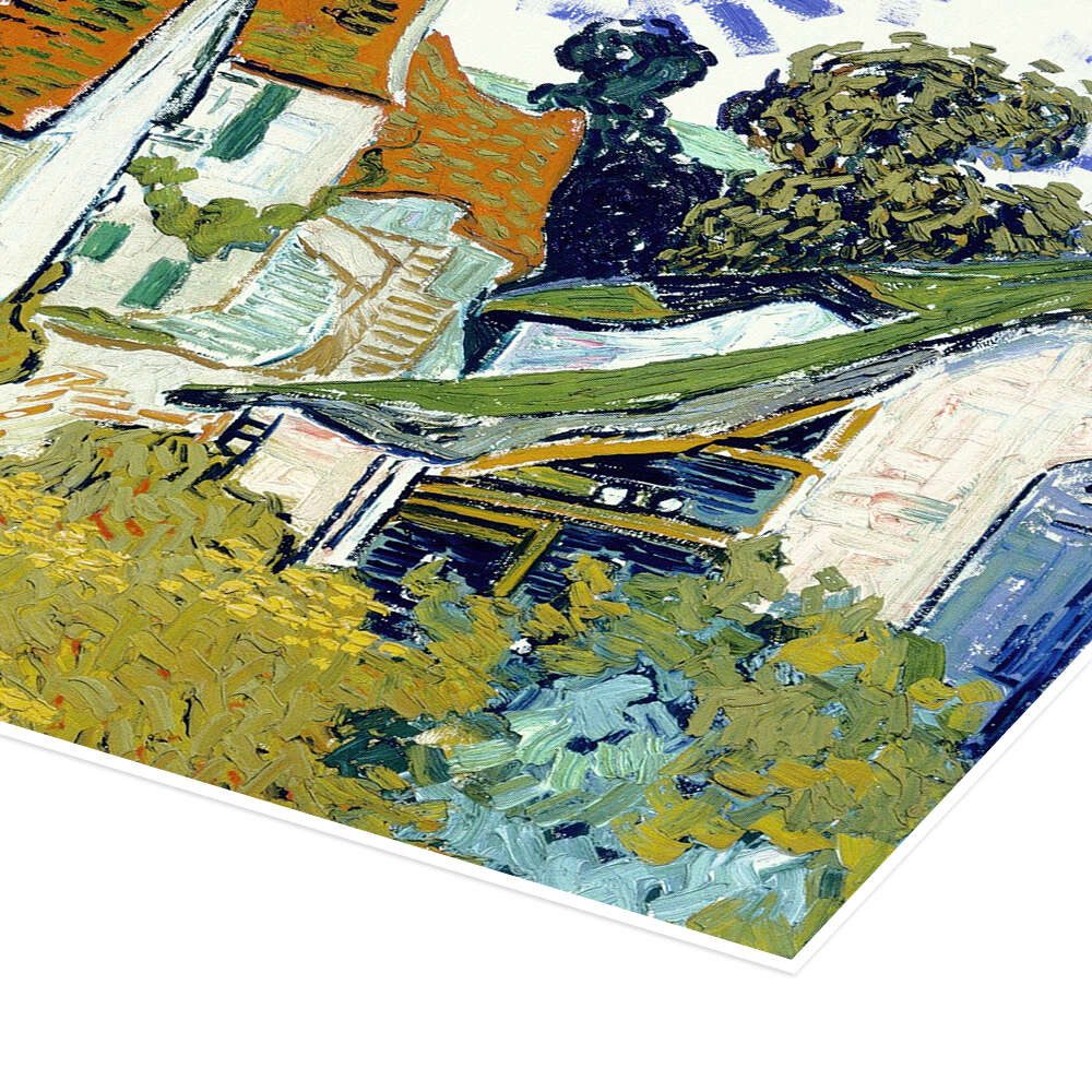 Posterlounge Wandbild Straße in Auvers sur Oise, Vincent van Gogh, erhältlich als Poster, Leinwandbild, Wandsticker oder Acrylglasbild