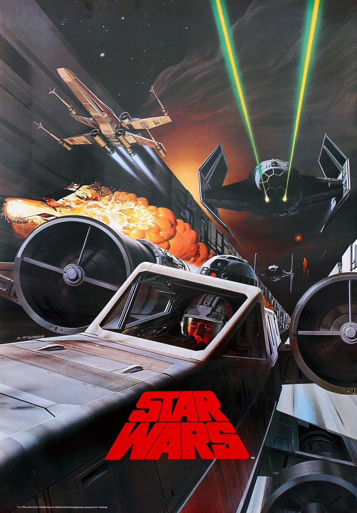 Star Wars Poster Star Wars Poster Battle in Death Star Canal 68,5 x 101,5 cm