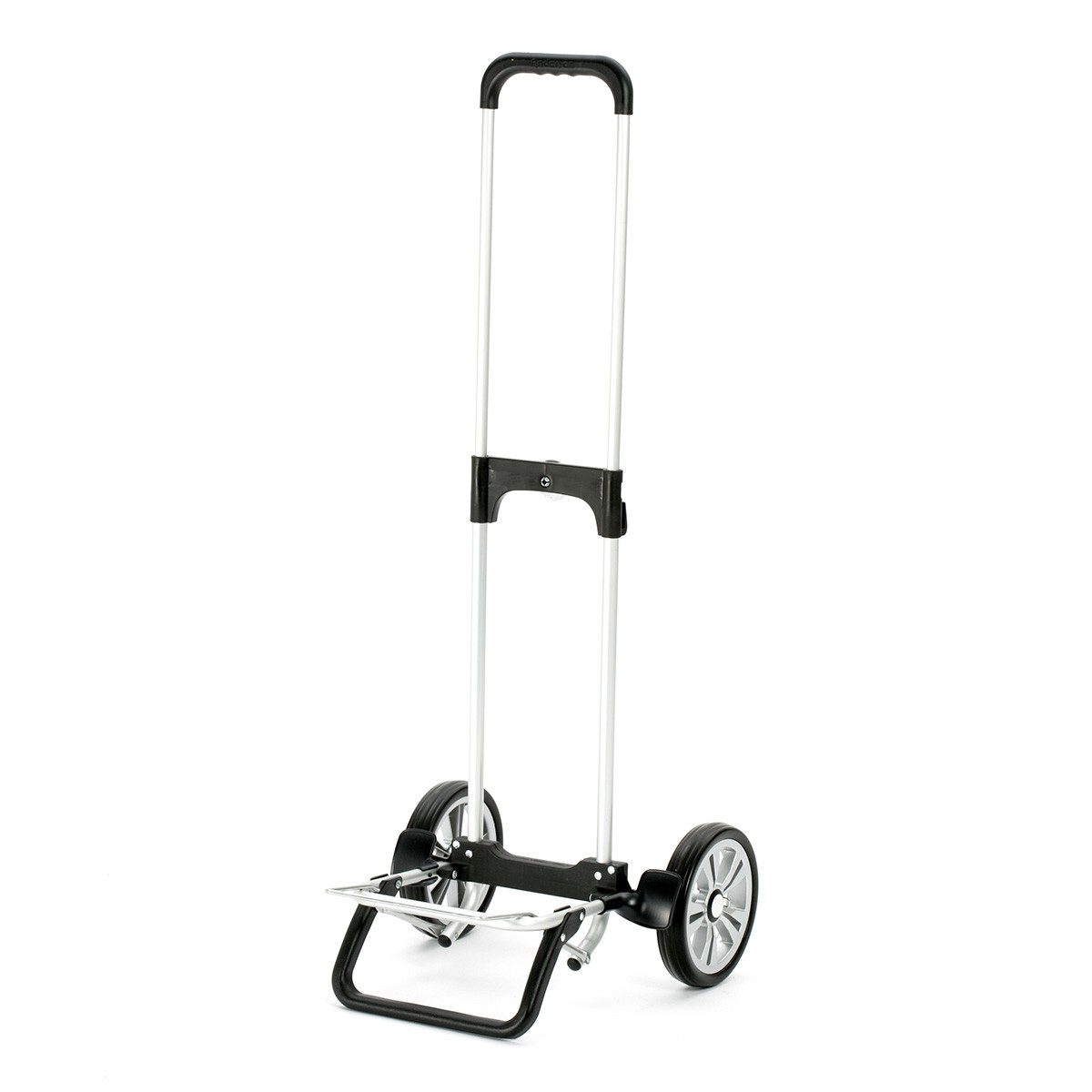 Einkaufstrolley Alu Star Shopper m. 20cm Flüsterrad, schwarz