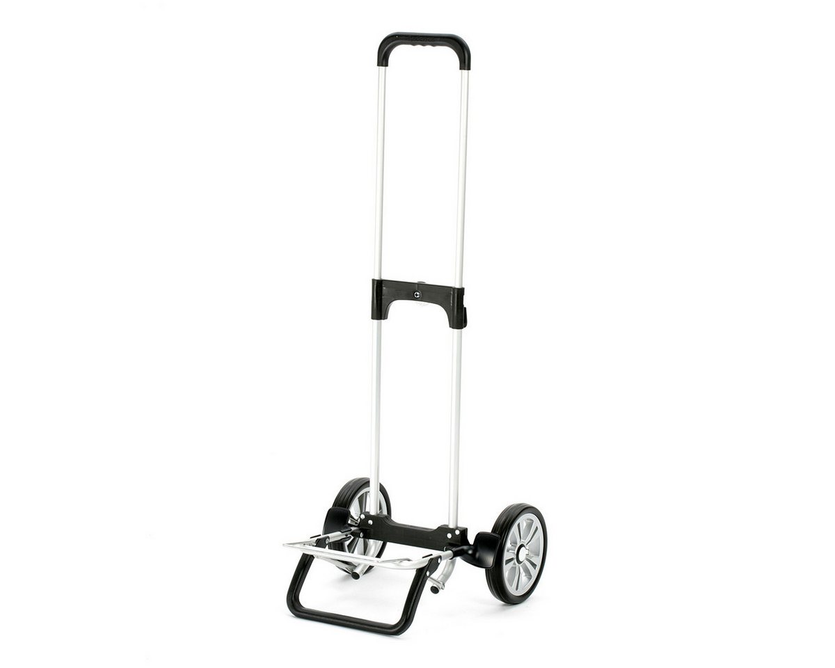 Andersen Einkaufstrolley Alu Star Shopper m. 20cm Flüsterrad, schwarz, klappbare Ladefläche, höhenverstellbar, belastbar bis 40kg