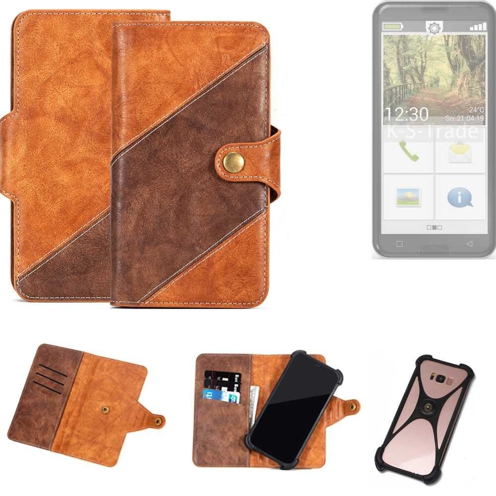 K-S-Trade Handyhülle für Emporia Smart.3, Handyhülle Schutzhülle Bookstyle Case Wallet-Case Cover