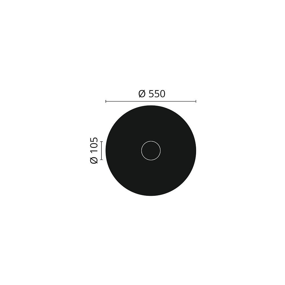 (Rosette, CR5 Stuckrosette, Decken-Rosette Zierelement, by Medallion, Design 55cm), Deckenelement, MARQUET 1 NOËL & Durchmesser St., weiß Modernes Deckenrosette, nmc