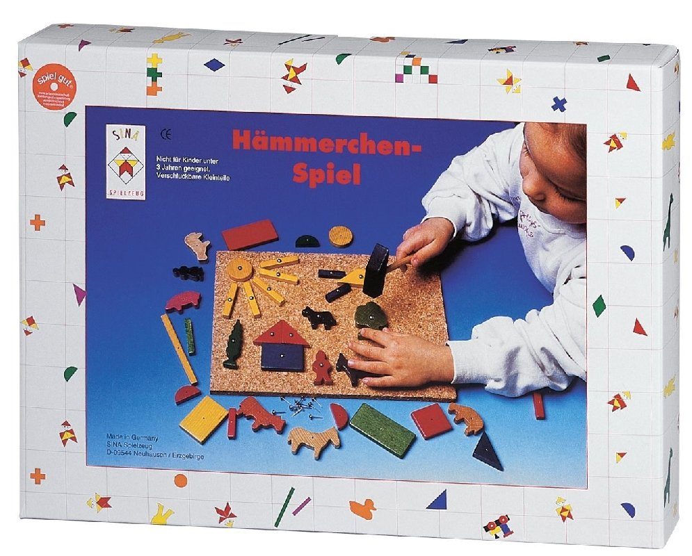 SINA® Spielzeug GmbH Lernspielzeug Holzspielzeug Hammerspiel LxBxH 310x225x38mm NEU