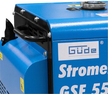 Güde Stromerzeuger GSE 5501 DS, 6,5 in kW, 2 x Schuko 230 V/50 Hz, 1 x CEE 16 A/400 V/50 Hz