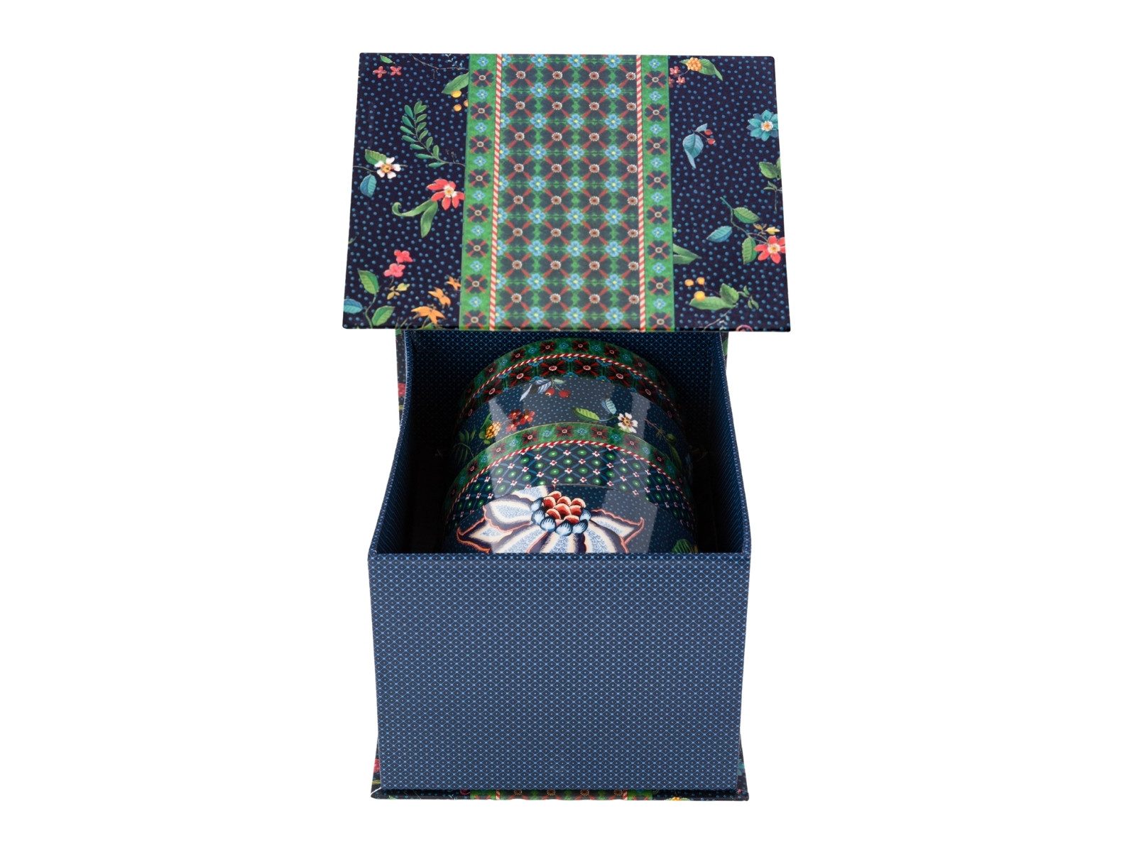 PiP Studio Geschirr-Set Berry Blues Oriental Geschenkset Schalen blau 12cm 4tlg, Porzellan