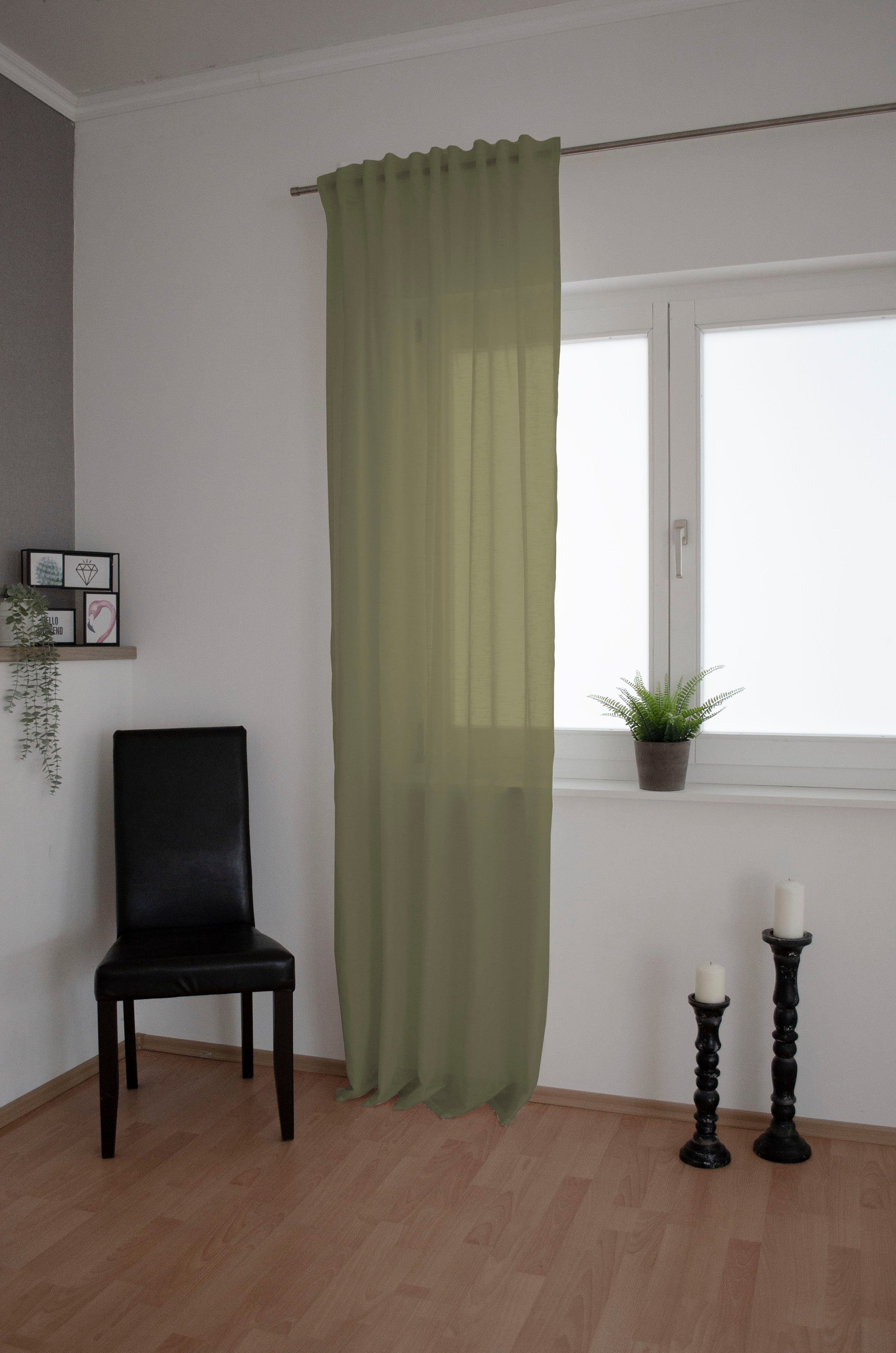 Schlaufenschal   ¦ grün ¦ Maße (cm): B: 140 H: 1 Gardinen & Rollos > Gardin günstig online kaufen