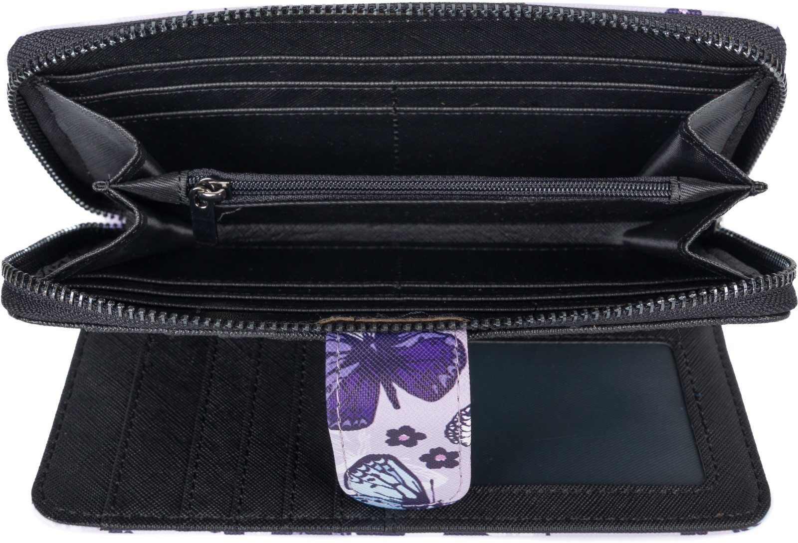 styleBREAKER Geldbörse Geldbörse mit Schmetterling Muster (1-tlg)