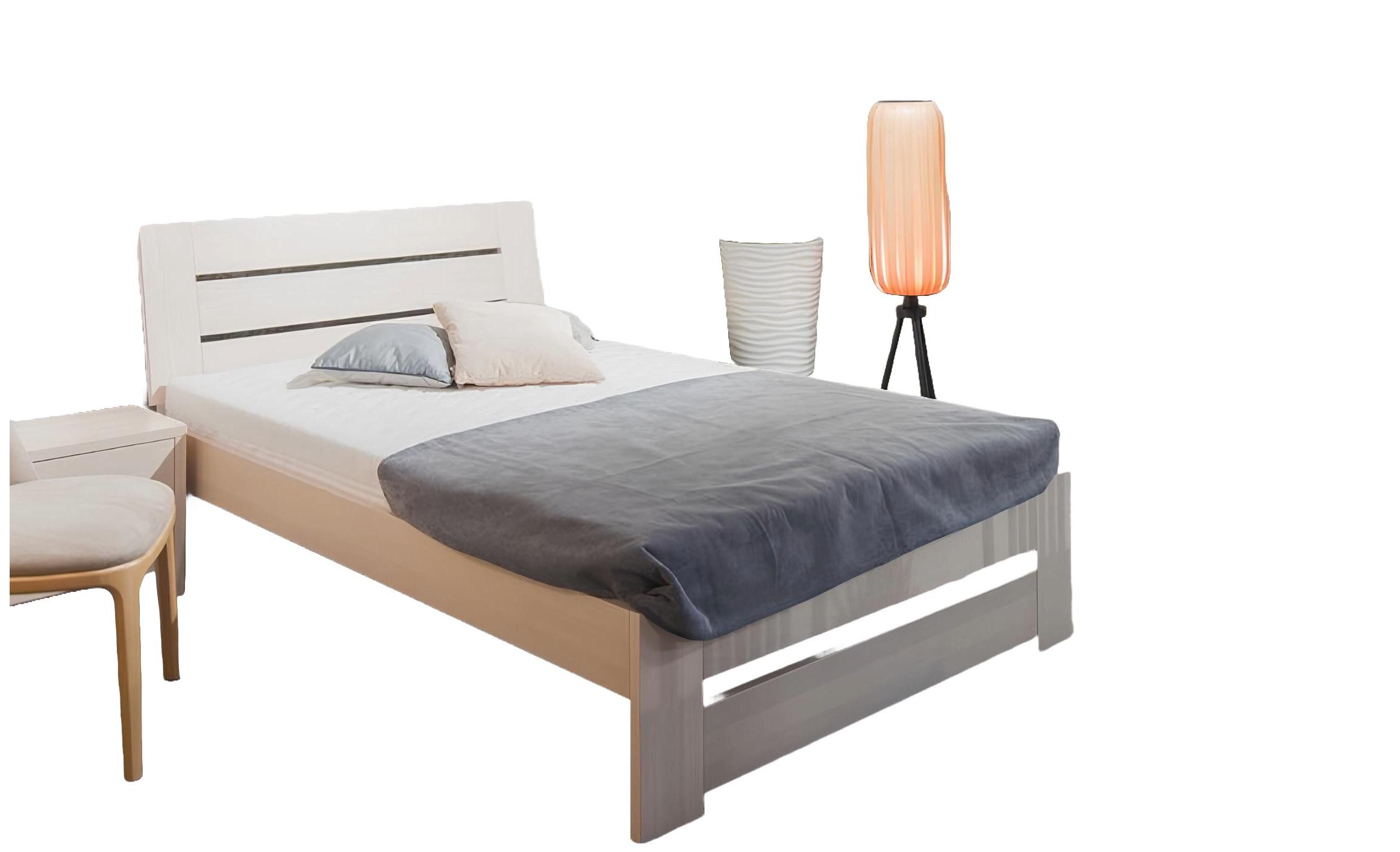 Xlmoebel Bett Massives Einzelbett aus Holz in der Размер 100x200cm für das (Einzelbett), Hergestellt in Europa