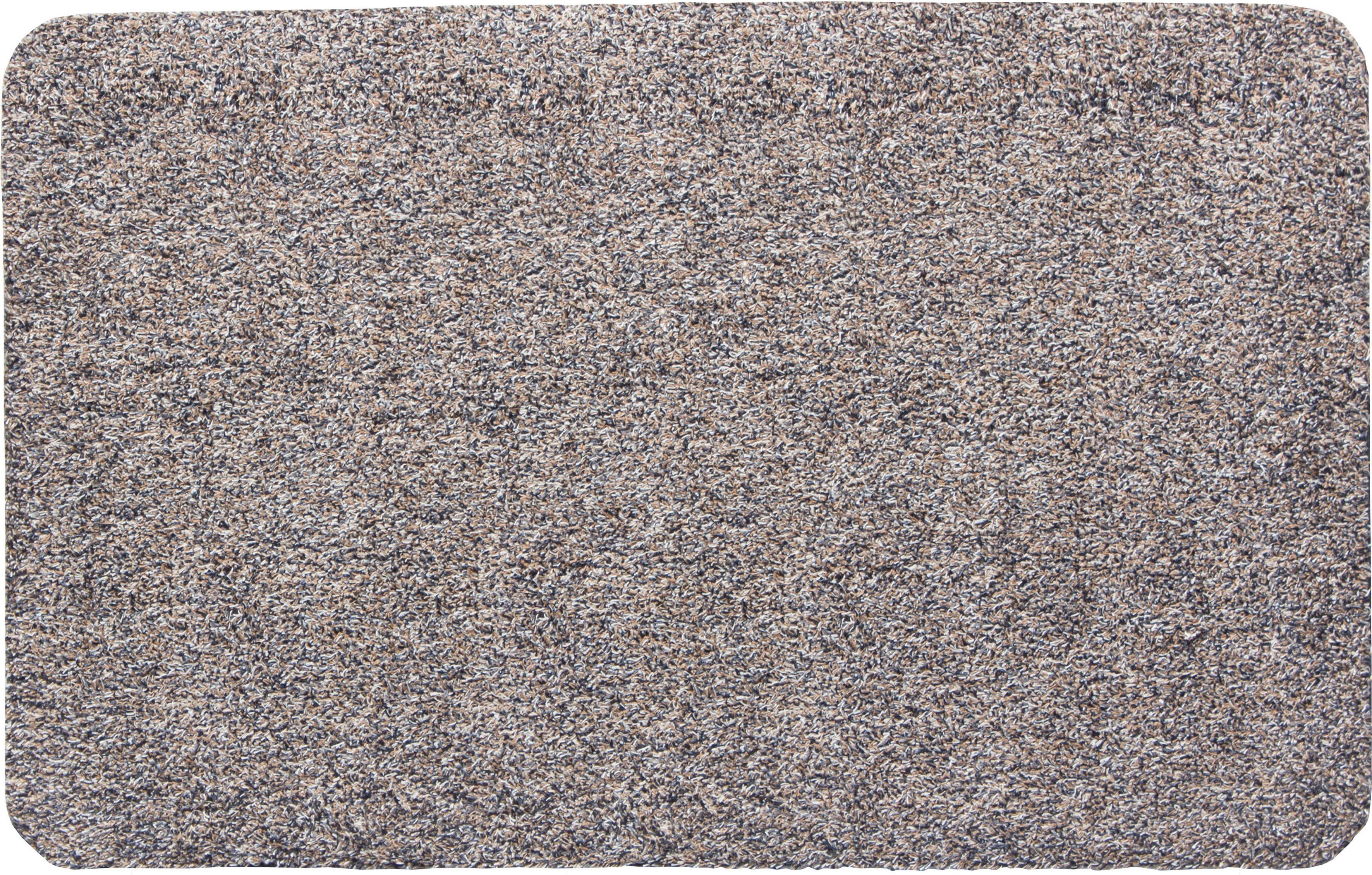Fußmatte Sydney, my home, rechteckig, Höhe: 6 mm, Schmutzfangmatte, melierte Optik, rutschhemmend, für In- und Outdoor granit