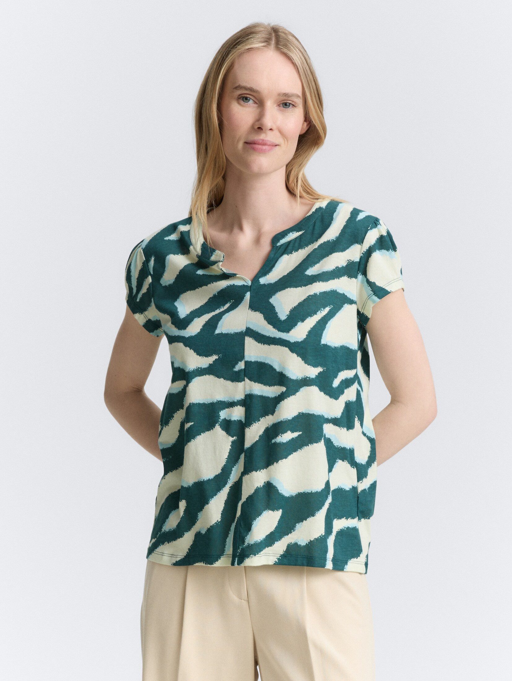 TOM TAILOR T-Shirt T-Shirt mit Muster günstig online kaufen