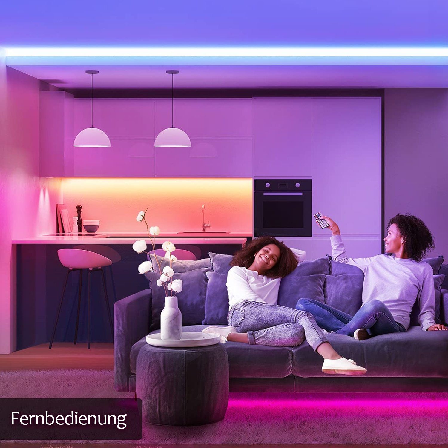 Band Streifen 5M Leiste LED Stripe Fernbedienung Strips LED mit RGB, zggzerg Bänder LED