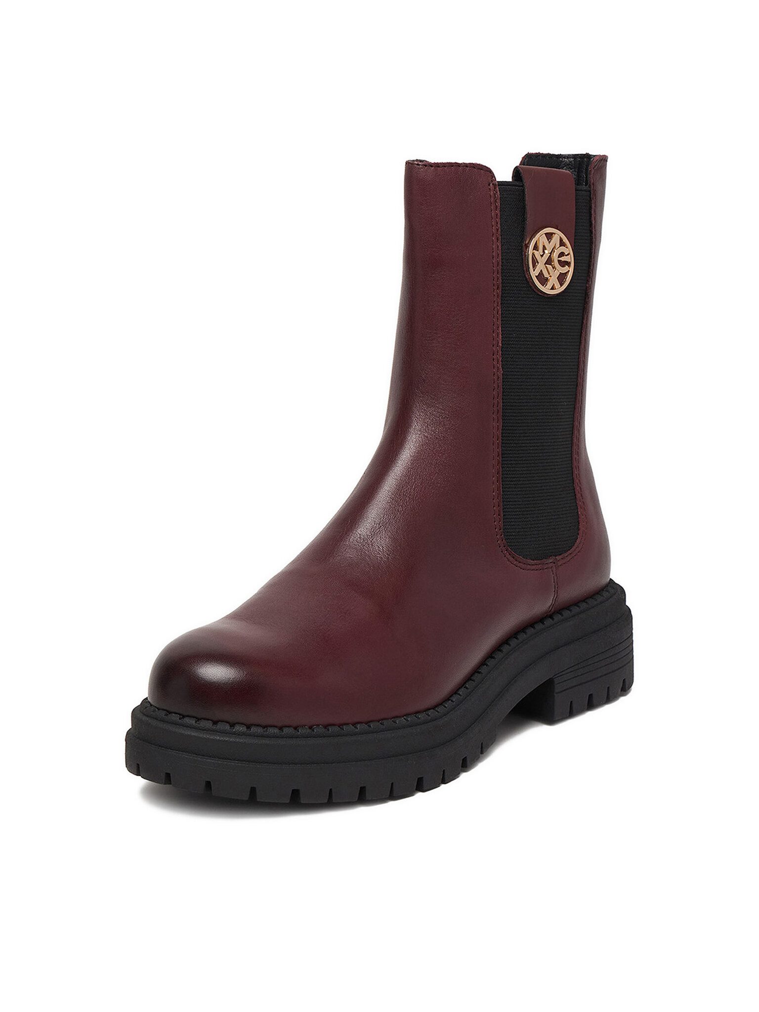 Mexx Mexx Damenstiefel Burgund, Schwarz MEXX-CEO-MX/027C-RST Burgund Chelseaboots