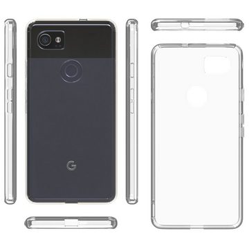 Nalia Smartphone-Hülle Google Pixel 2 XL, Klare Silikon Hülle / Extrem Transparent / Vergilbungsfrei / Stoßfest / Kratzfest / Durchsichtige Dünne Schutzhülle / Clear Phone Case / Soft Cover / Anti-Gelb / Flexibel / Handy-Schale Etui Bumper Phone Backcover Handycase Handycover