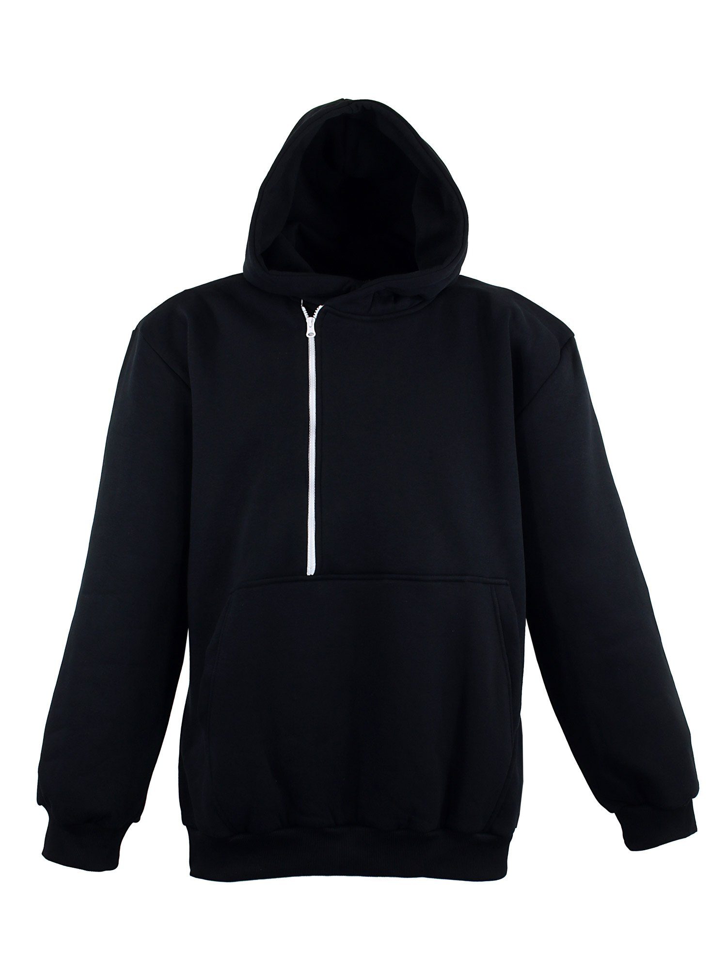 Pullover Kapuzensweatjacke Herren schwarz Lavecchia Hoodie Hoodie Übergrößen LV-214