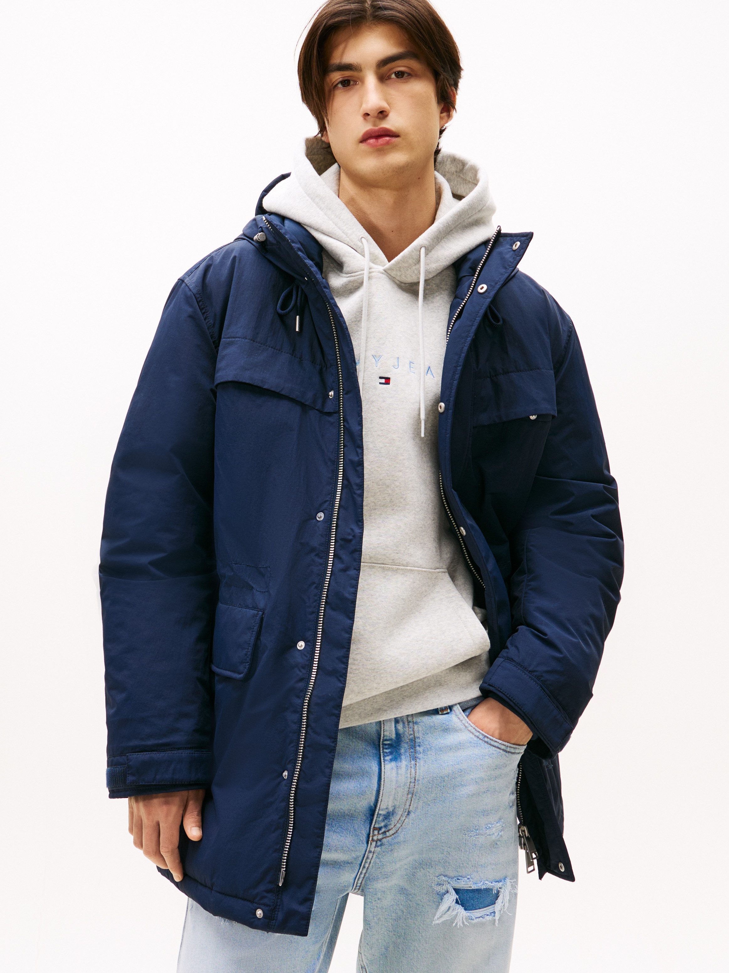 Tommy Jeans Parka TJM CITY READY wasserabweisend, relaxed fit, mit fester K günstig online kaufen