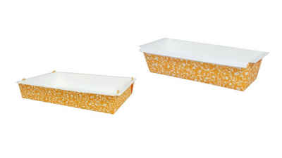 Demmler Backform Back- & Auflaufform + XXL Backform Set - Mango, mit schönen Mustern in 2 verschiedenen Größen - Made in Germany