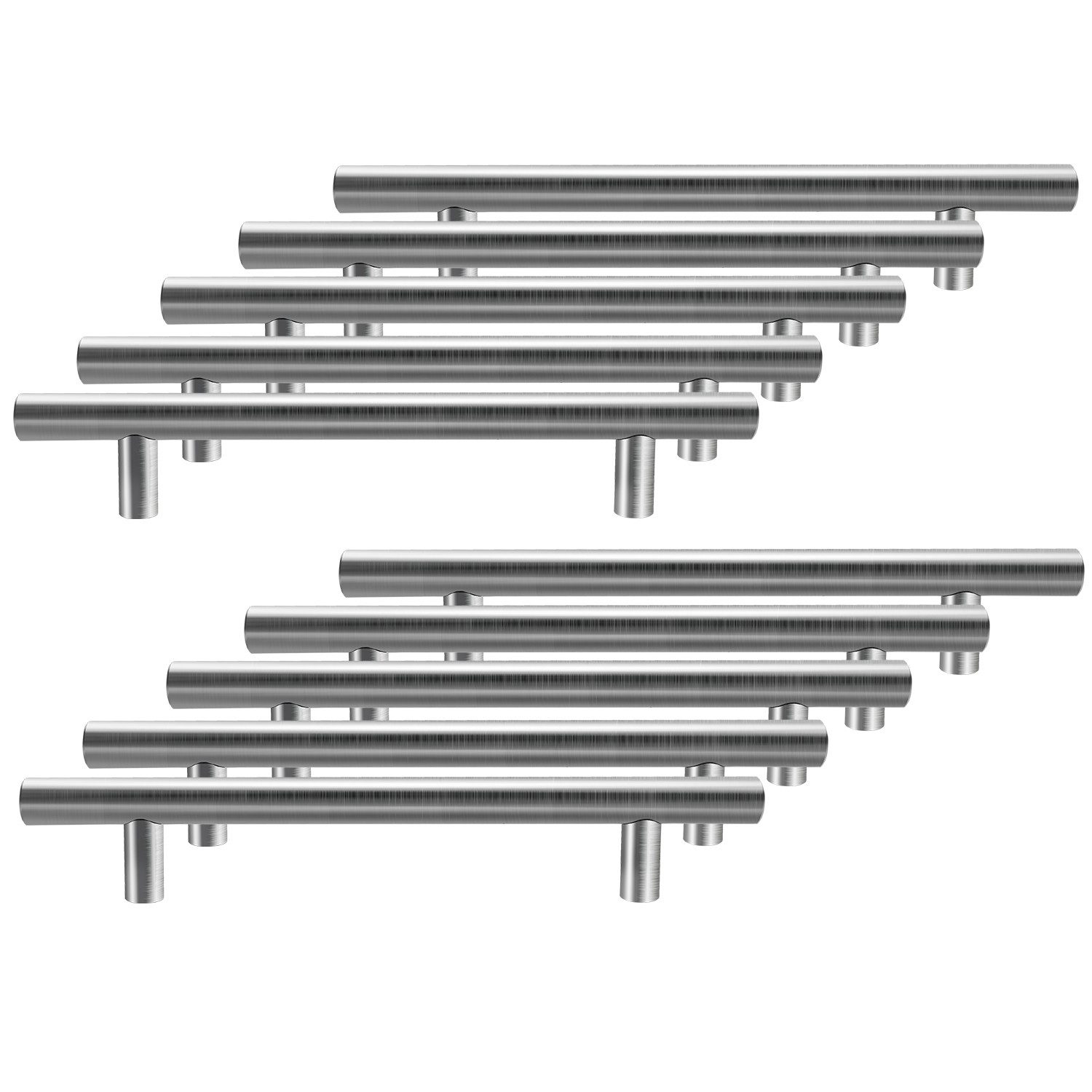 Clanmacy Möbelgriff 10x Möbelgriffe Stangengriff Edelstahl Küchengriffe Küche Bügelgriff (10-St., 10), 156x96MM/188x128MM/220x160MM*10MM/12MM