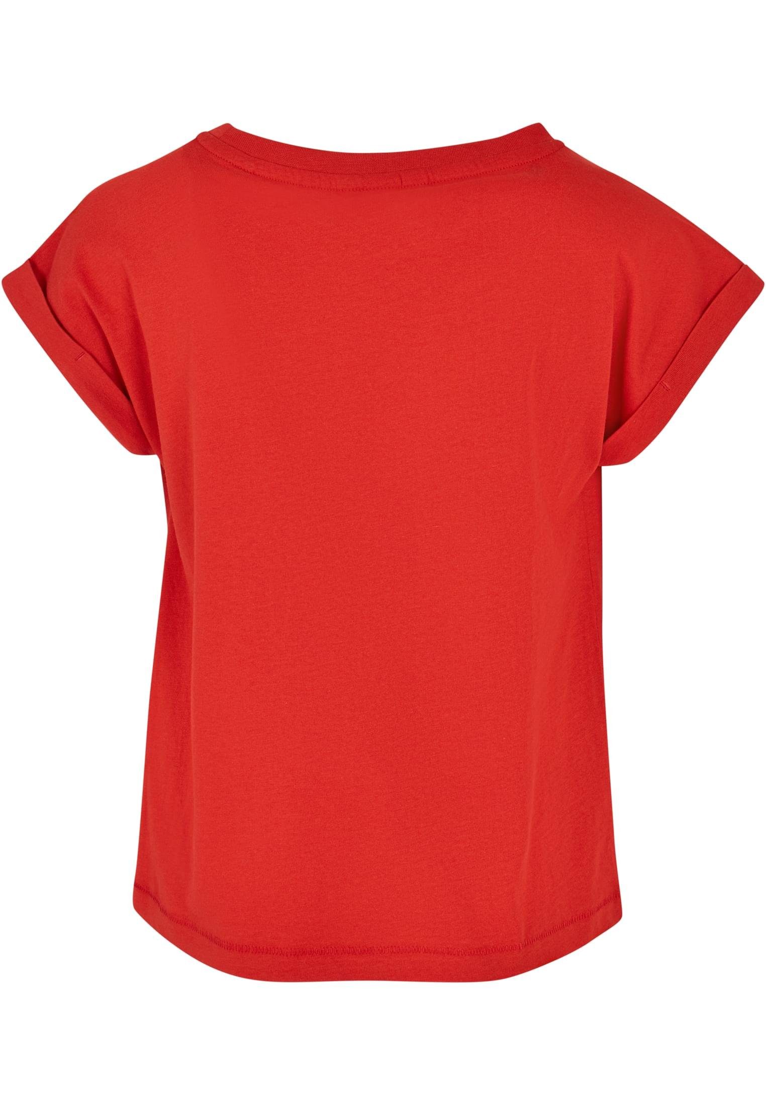 URBAN CLASSICS T-Shirt Kinder Girls (1-tlg) Organic Shoulder Extended hugered Tee