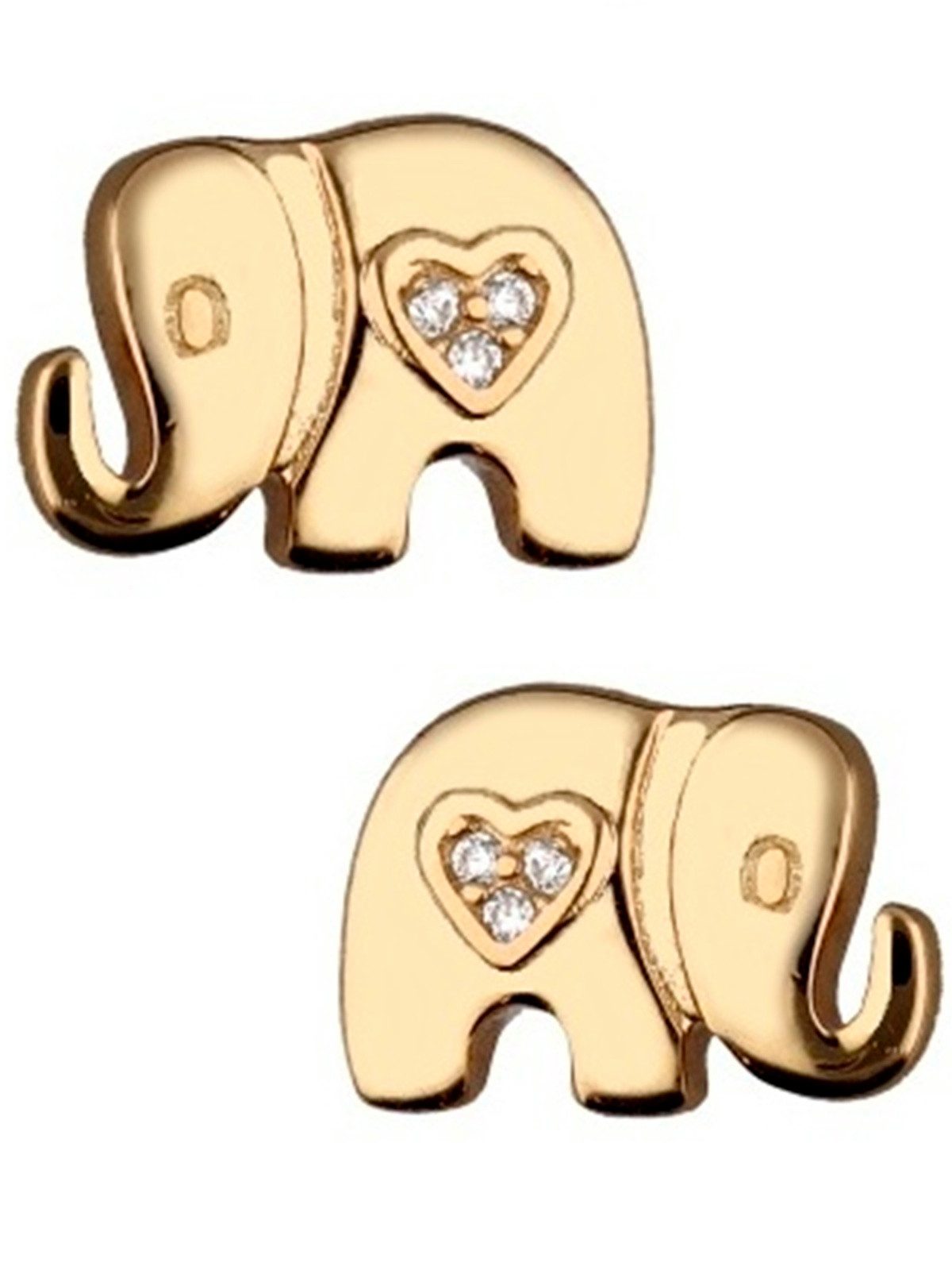 Paar Ohrstecker Funkelnde Elefanten Ohrringe für Damen mit Stil