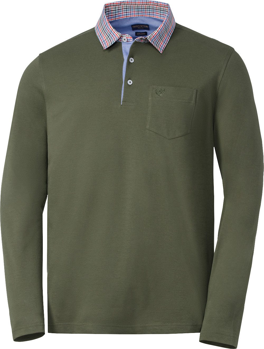 Franco Bettoni Langarm-Poloshirt Hohe Hautverträglichkeit durch günstig online kaufen