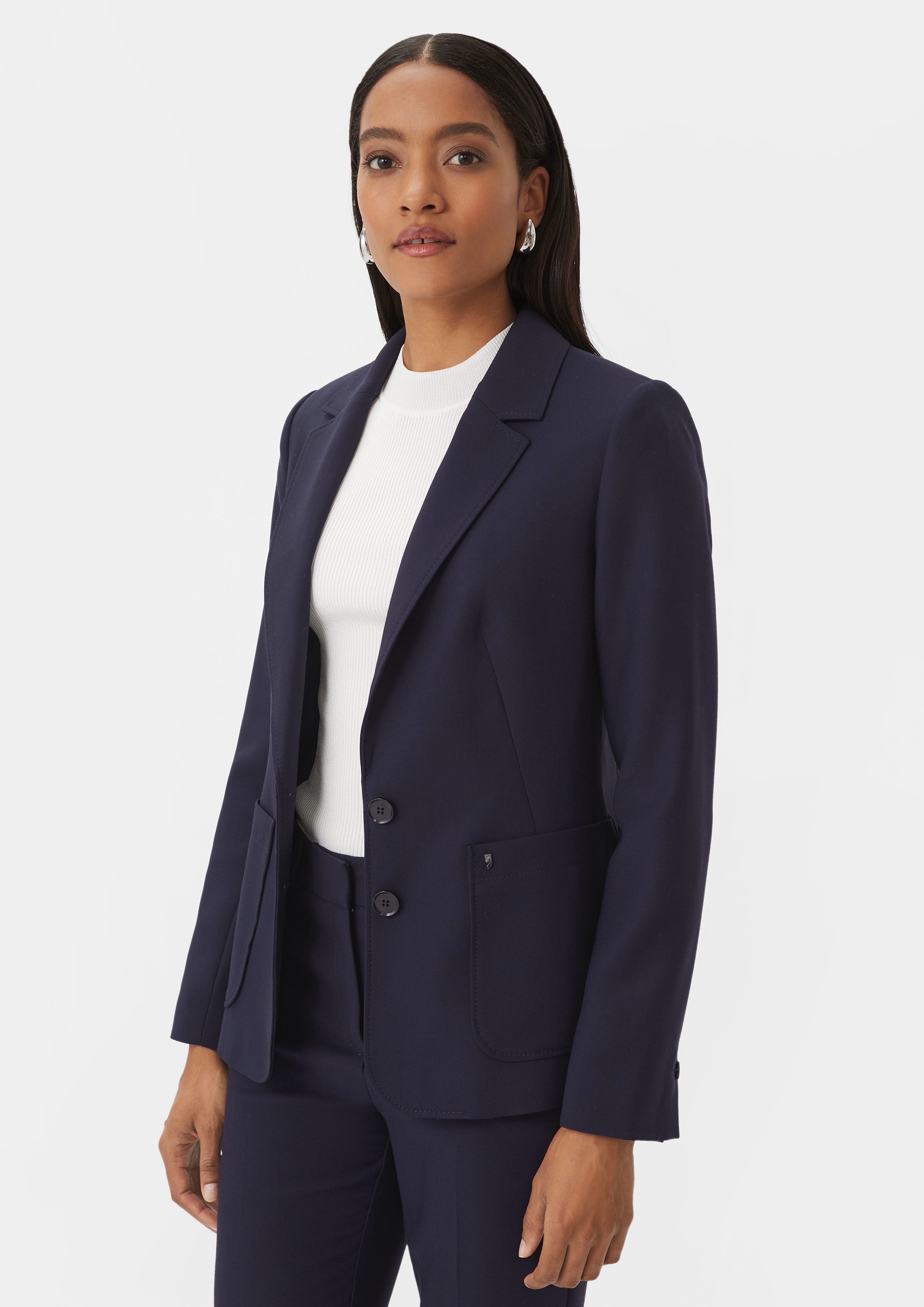 Blusenblazer Blazer mit leichtem Futter