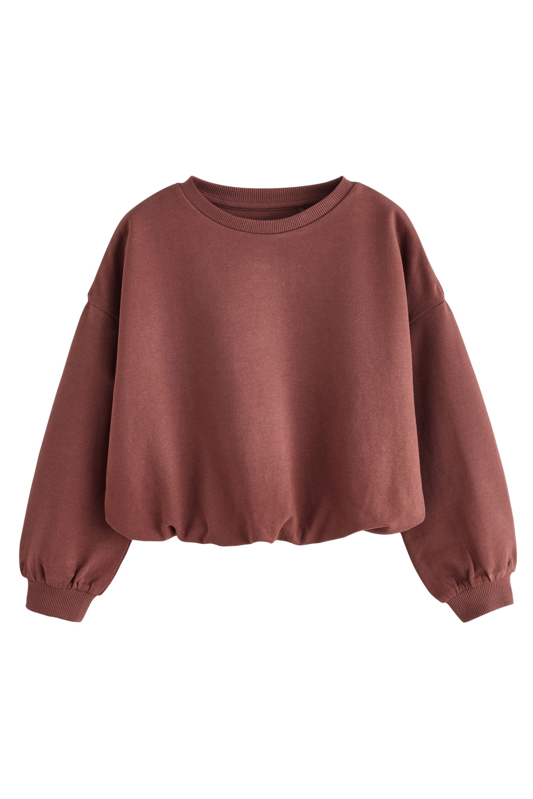 Next Sweater Kastiges Sweatshirt mit Ballonsaum günstig online kaufen