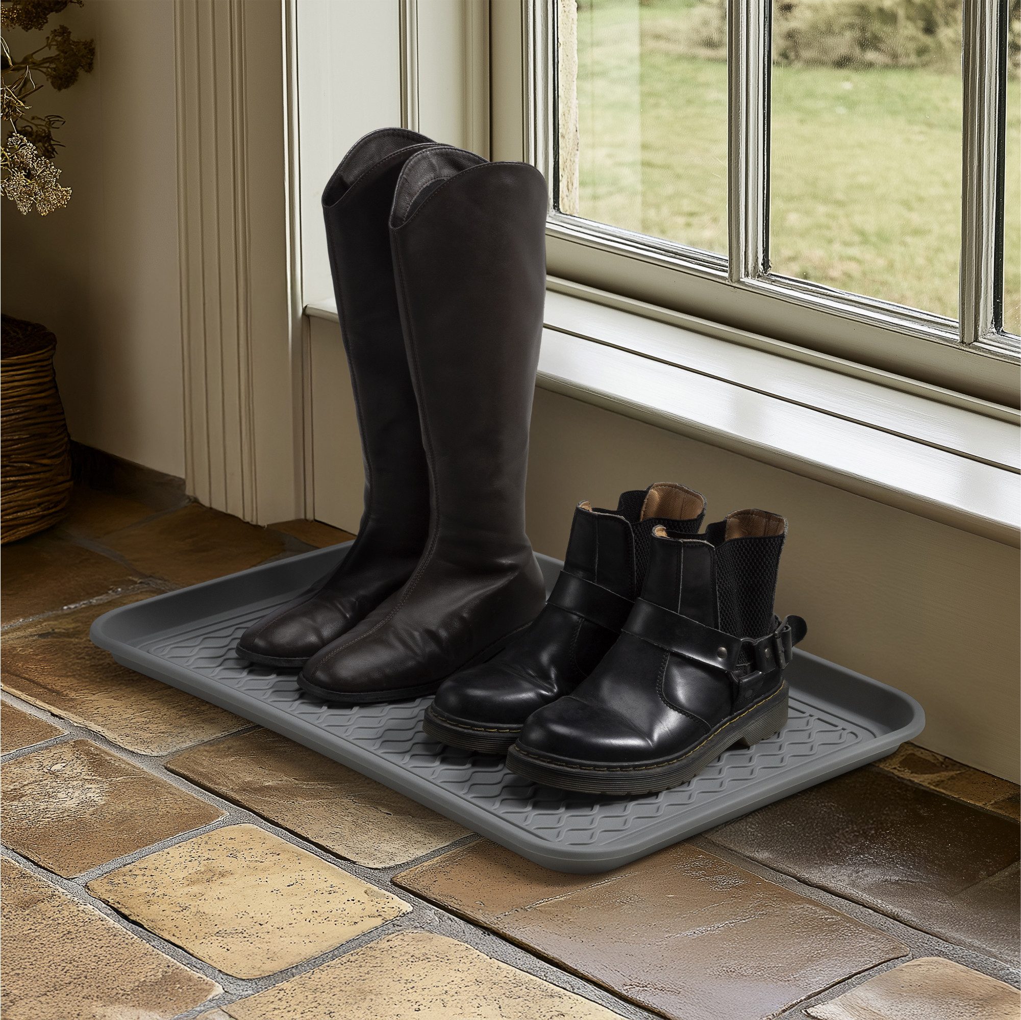 Schuhregal Schuhabtropfschale - Schuhmatte Abtropfmatte Schuhschale Schuhtablett