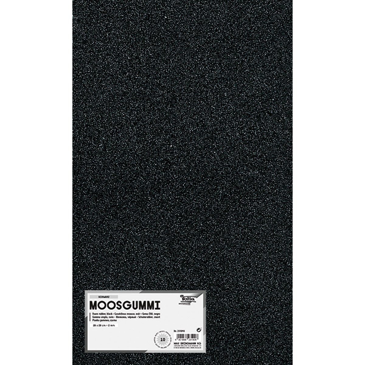 Folia Max Bringmann KG Moosgummi folia Moosgummi schwarz 20x29cm 10 Blatt
