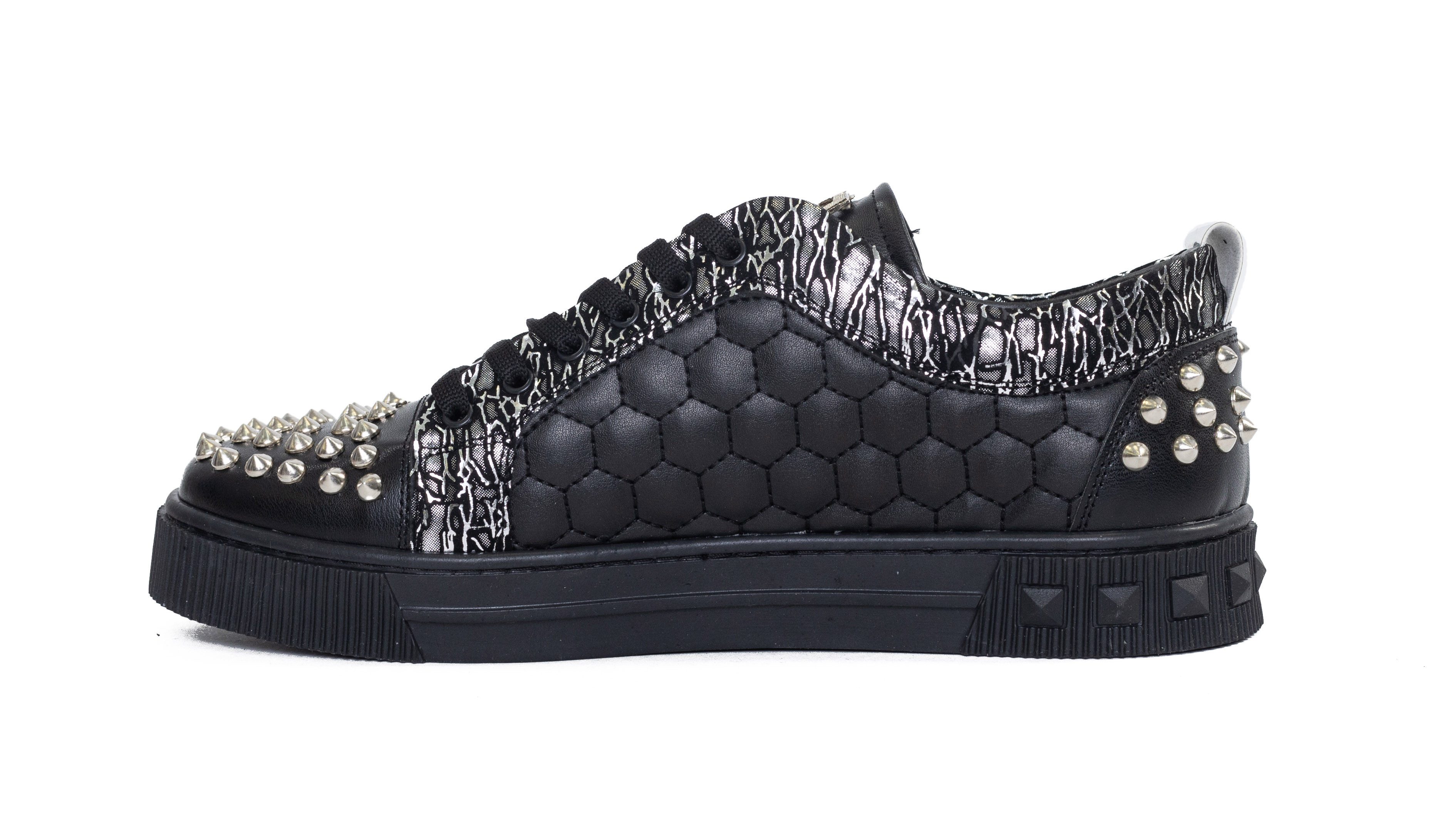 TAMBOGA Herren-Sneaker mit Totenkopf Schwarz 42 günstig online kaufen