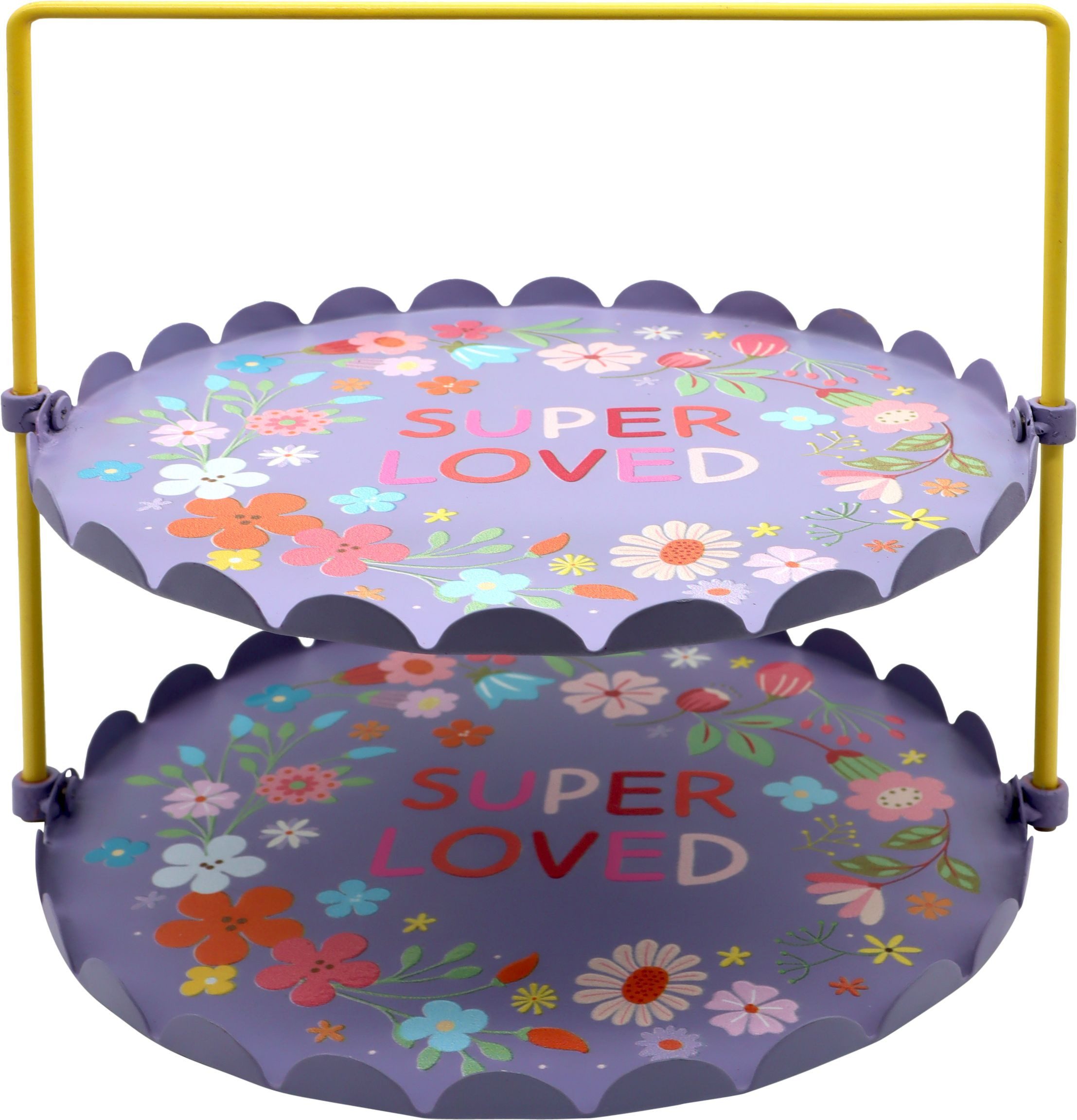 FURNARO Etagere Super Loved, Metall, lila, Metall, 22 x 20 x 23,5 cm