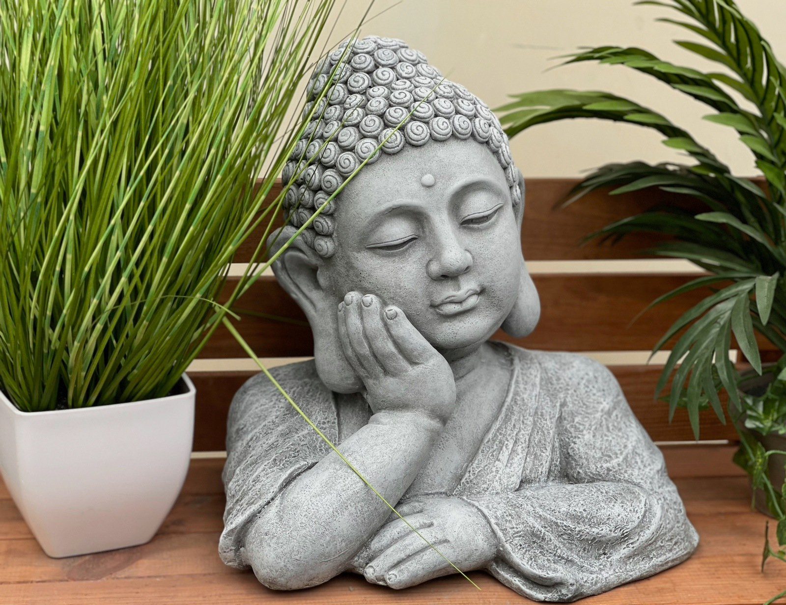 Stone and Style Gartenfigur Steinfigur Buddha günstig online kaufen