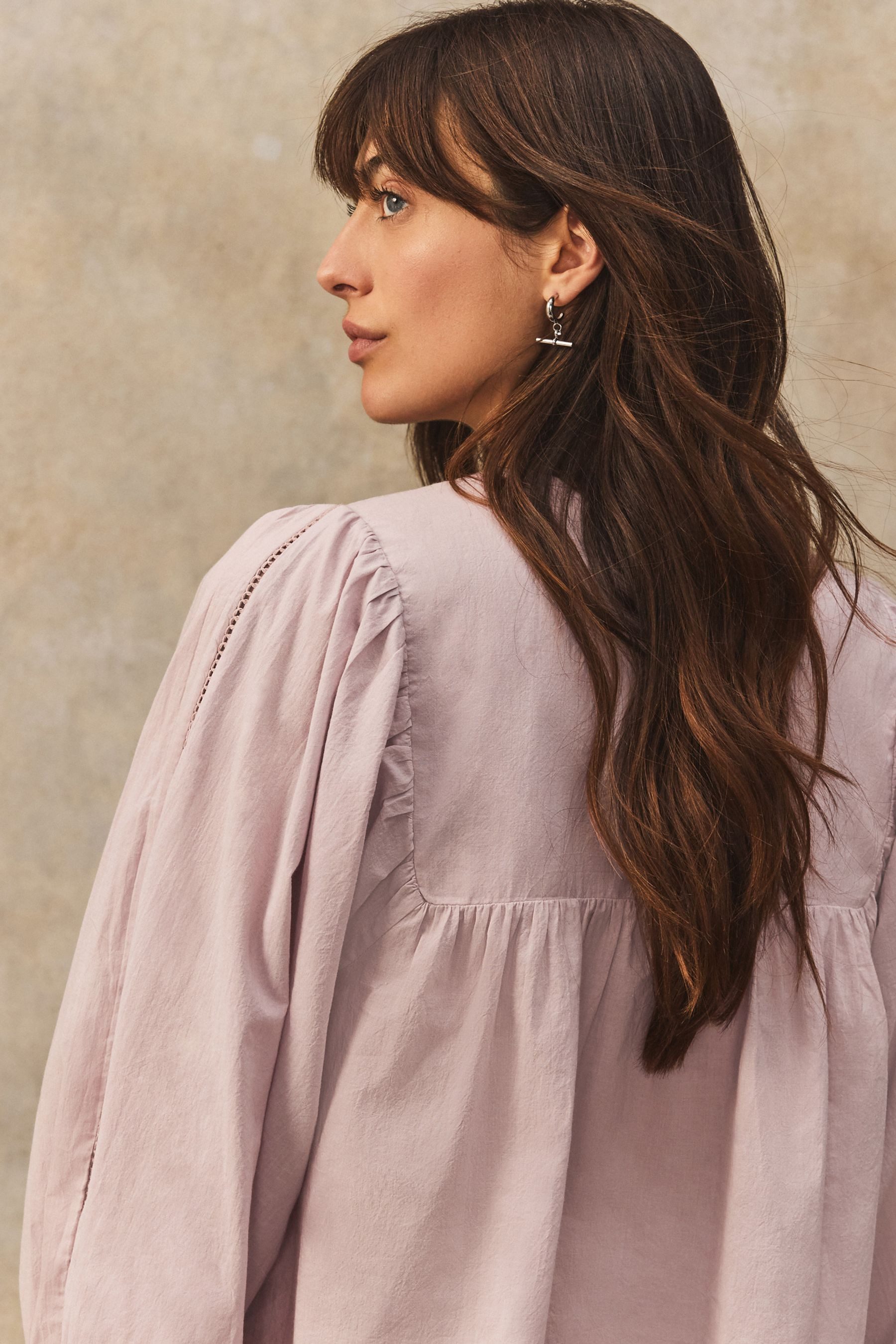 Next Langarmbluse Gesteppte Langarmbluse aus 100 % Baumwolle (1-tlg) günstig online kaufen