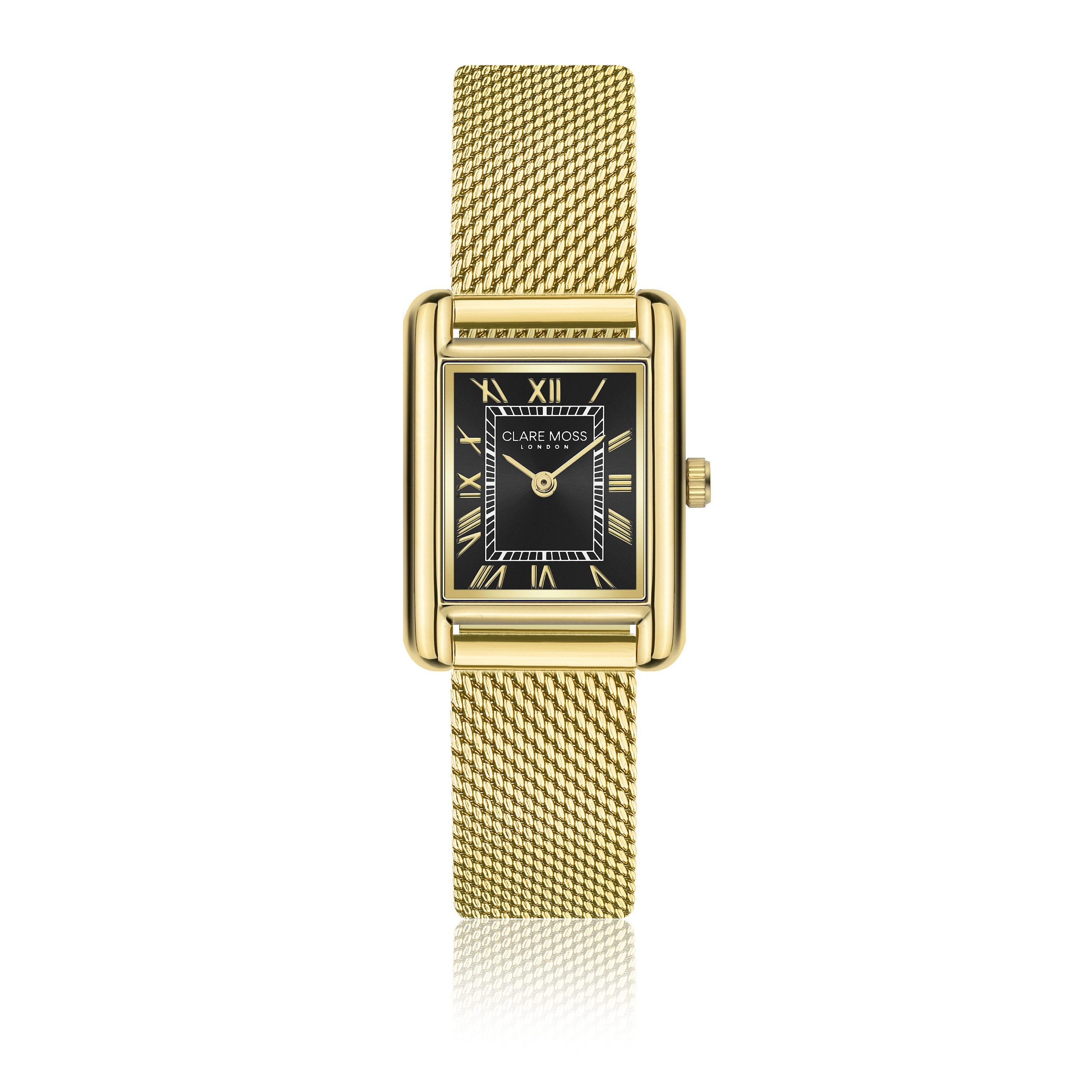 CLARE MOSS Quarzuhr CMD3-B034G Mimosa Gold Mesh
