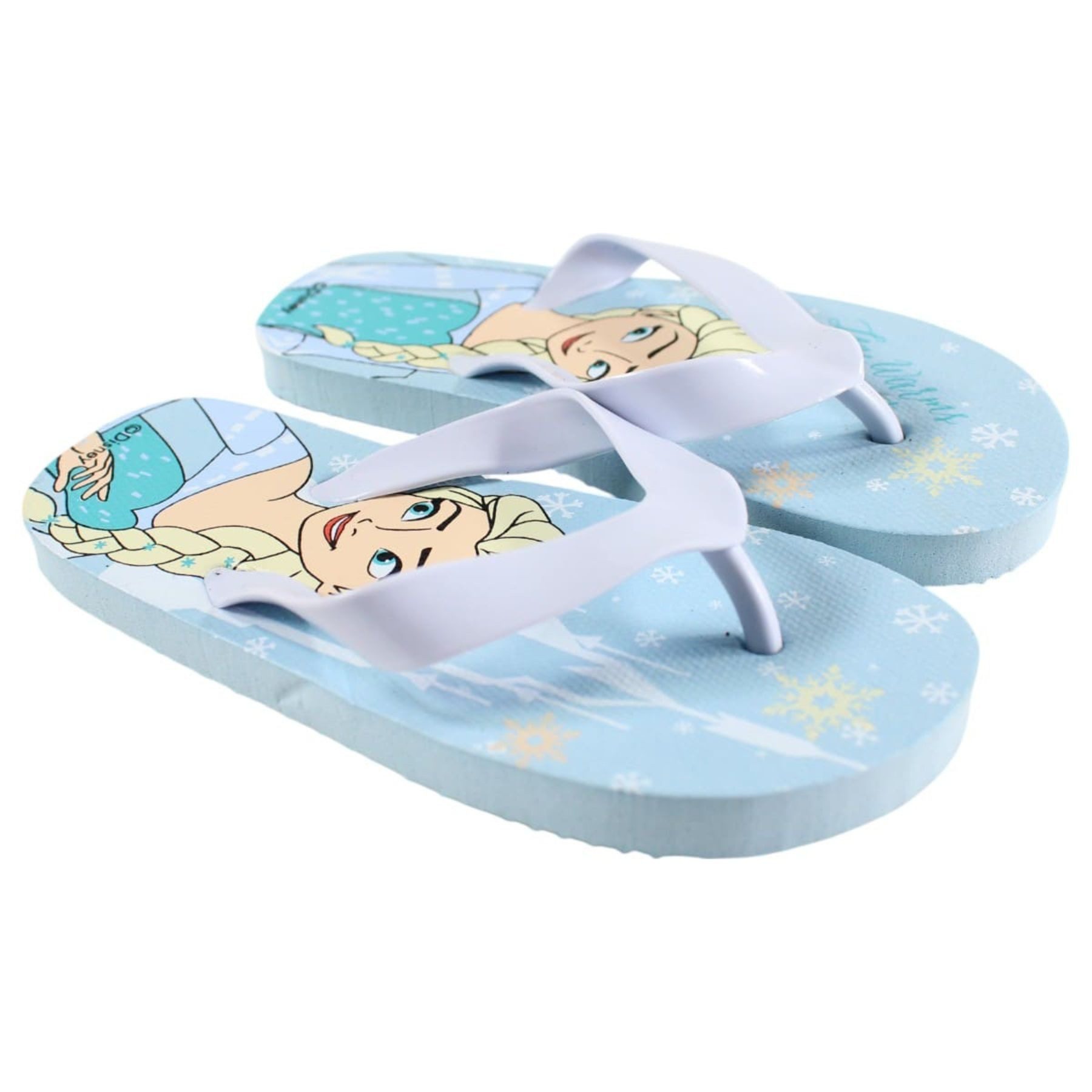 Disney Frozen Kinder Sommer Schuhe Flip Flops Zehentrenner Freizeit Badeschuh (Packung)