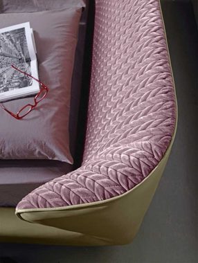 JVmoebel Bett Rosa Bett Design Luxus Betten Italienische Moderne Möbel Schlafzimmer (Bett)