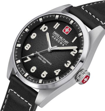 Swiss Military Hanowa Quarzuhr GREYHOUND, SMWGA0001501, Armbanduhr, Herrenuhr, Schweizer Uhr, Saphirglas, Swiss Made