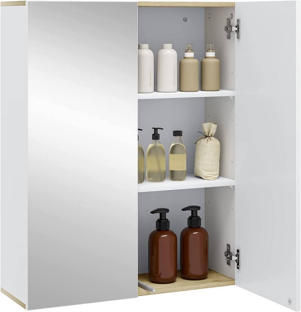 EUGAD Spiegelschrank (1-St) mit Doppeltür, 60x75x20cm, günstig online kaufen
