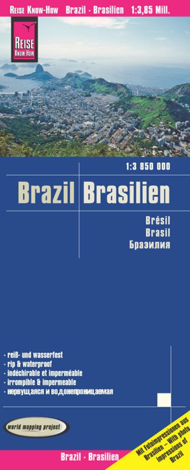 Reise Know-How Landkarte Brasilien / Brazil (1:3.850.000) / Reise Know-How Verlag Peter Rump