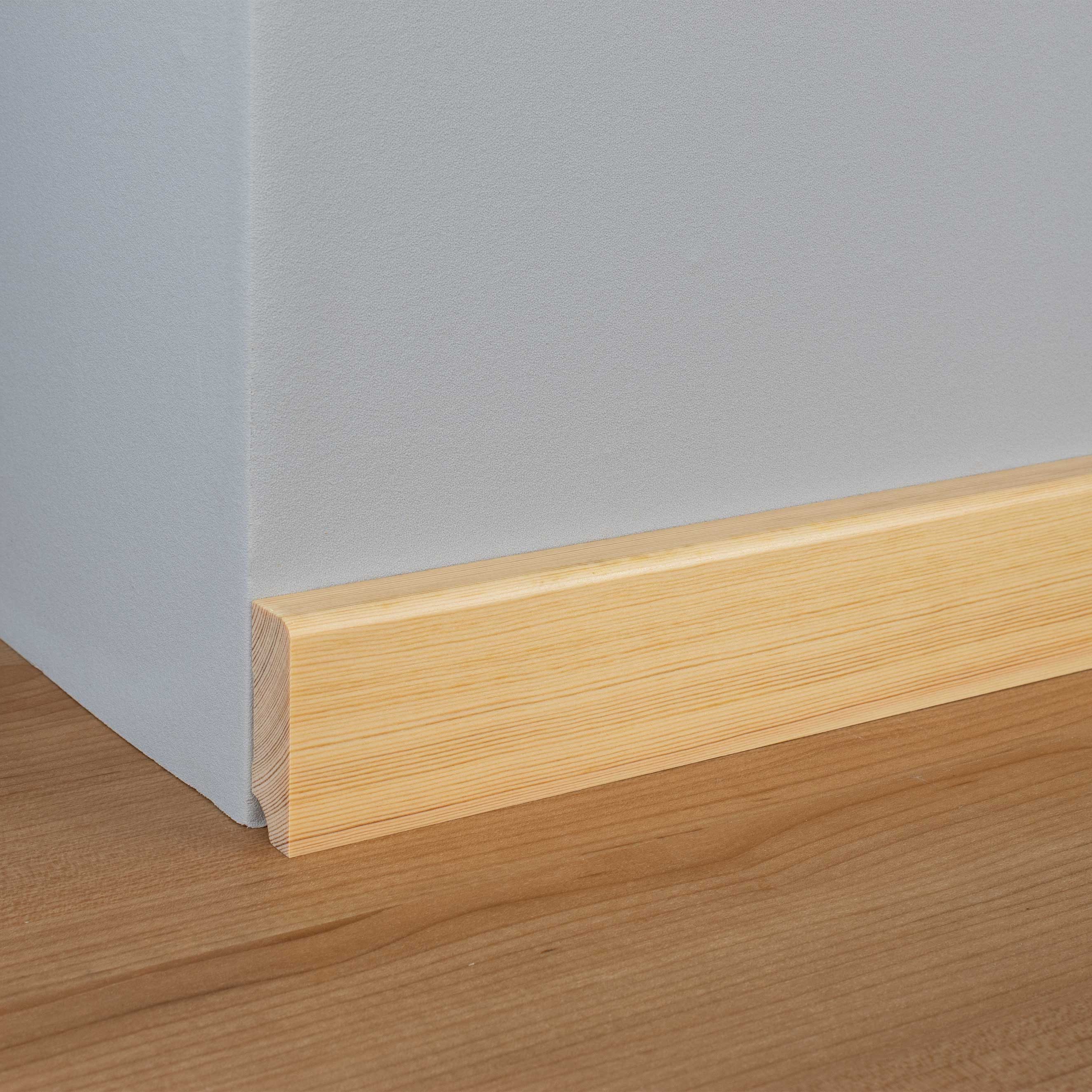PROVISTON Sockelleiste 19 x 60 x 2500 mm Fußleiste Massivholz Kiefer by PROVISTON, L: 250 cm, Spar-Set, 5-St.