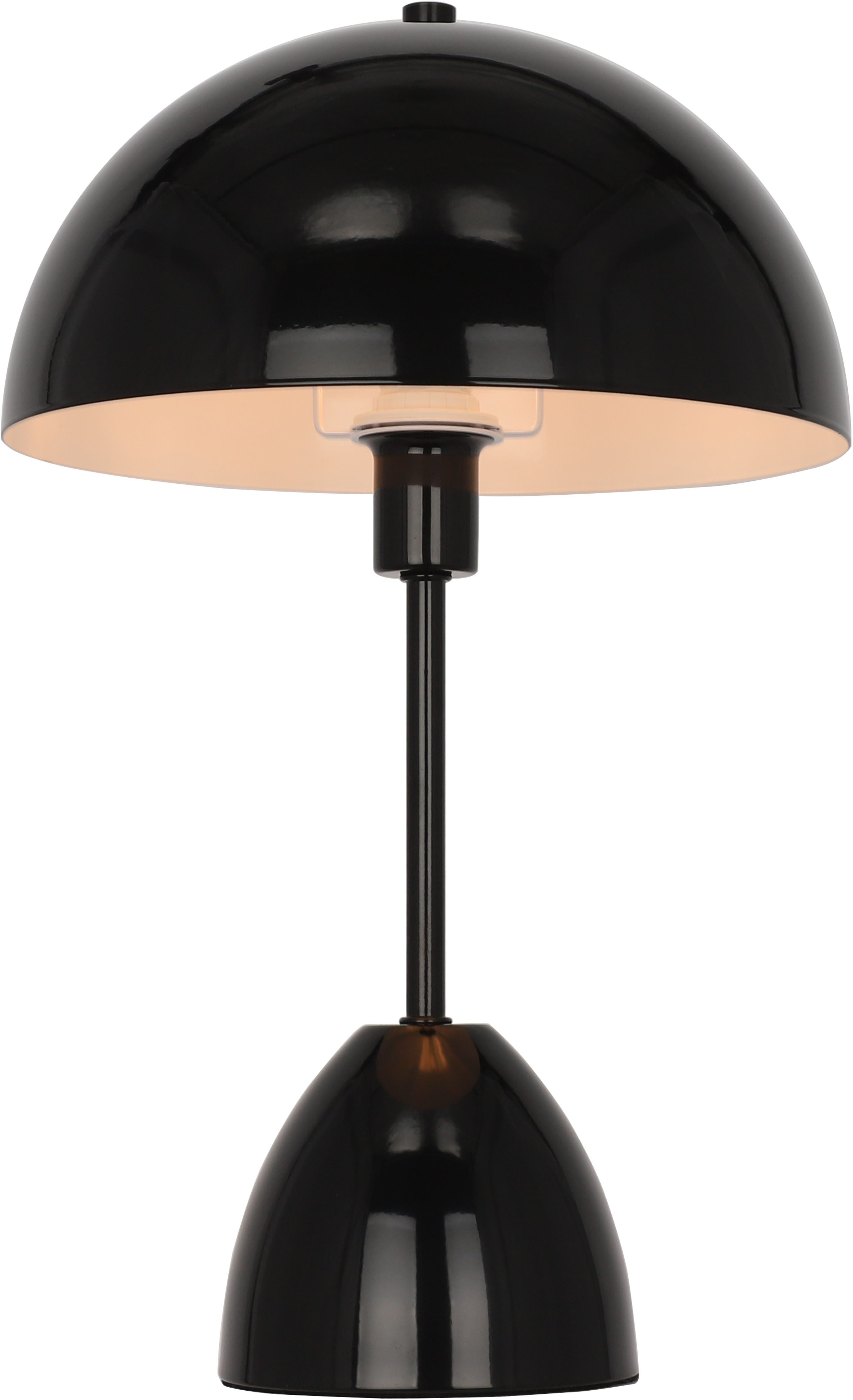 OTTO home Tischleuchte Dorrio Pilzlampe, Leuchtmittel wechselbar, ohne Leuchtmittel, Textilkabel blendfreie Nachttischleuchte, Tischlampe, E14, Pilz, Lampe