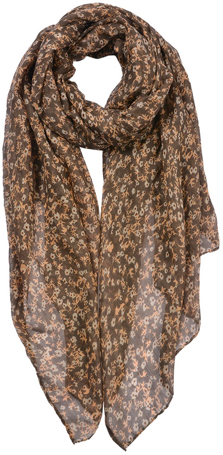 Juleeze Schal Gentle Breeze, (1-St. 1-teilig), leichter Damen Schal mit Blumenmuster
