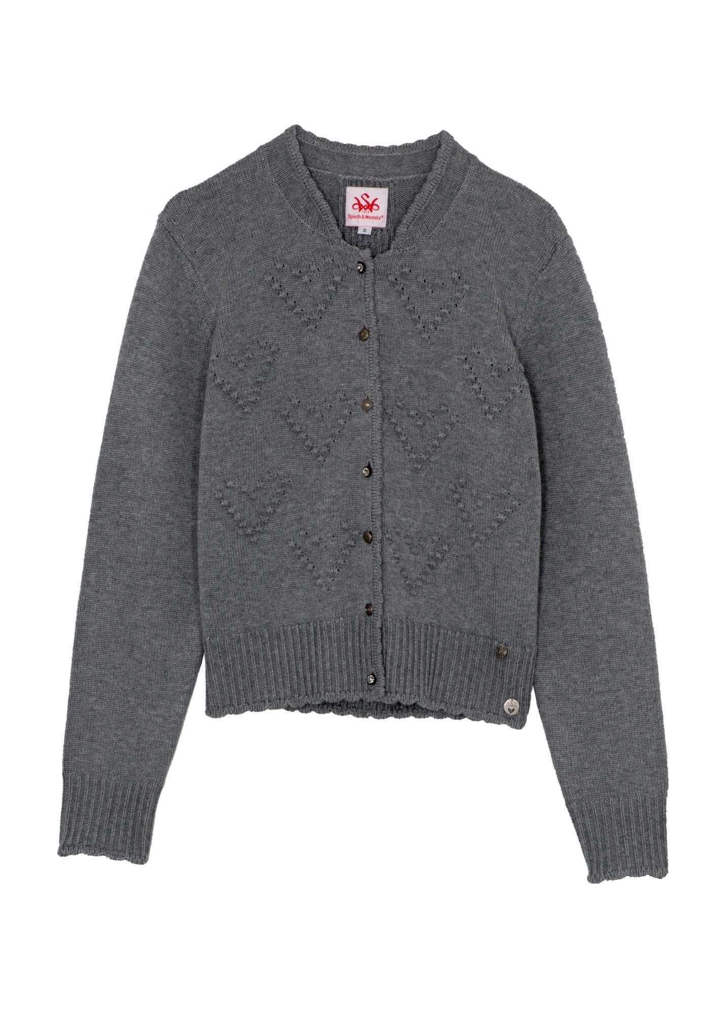 Spieth & Wensky Strickjacke Brescia mit trendiger Logo-Applikation