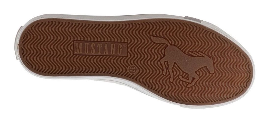 Mustang Shoes Winona Sneaker Freizeitschuh, Halbschuh, Schnürschuh mit Makramee-Stickerei